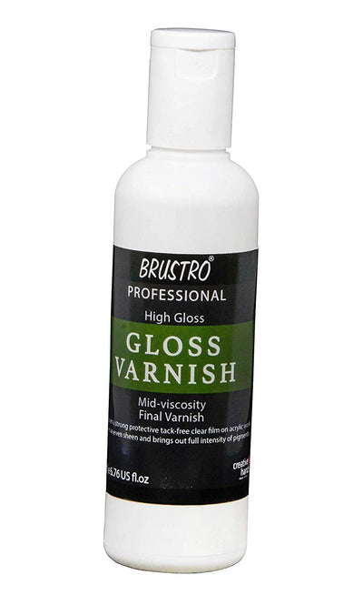 Brustro Fluid Gloss Acrylic Varnish 200ml | Reliance Fine Art |Acrylic Mediums & Varnishes