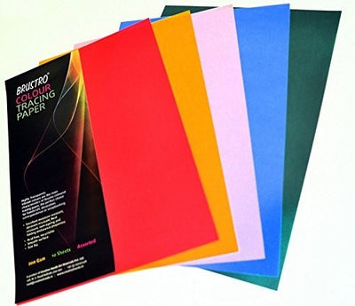 Brustro Tracing Paper A4 Assorted Colours | Reliance Fine Art |A4 & A5Paper PacksPaper Packs A3