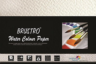 Brustro WaterColour Papers 300gsm A4 Jumbo Pack (50 Sheets) | Reliance Fine Art |A4 & A5Paper PacksPaper Packs A3