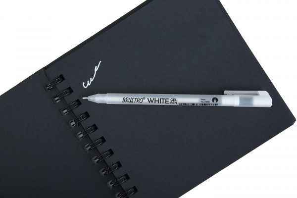 Brustro White Gel Pen Set of 6 | Reliance Fine Art |Illustration Pens & Brush Pens