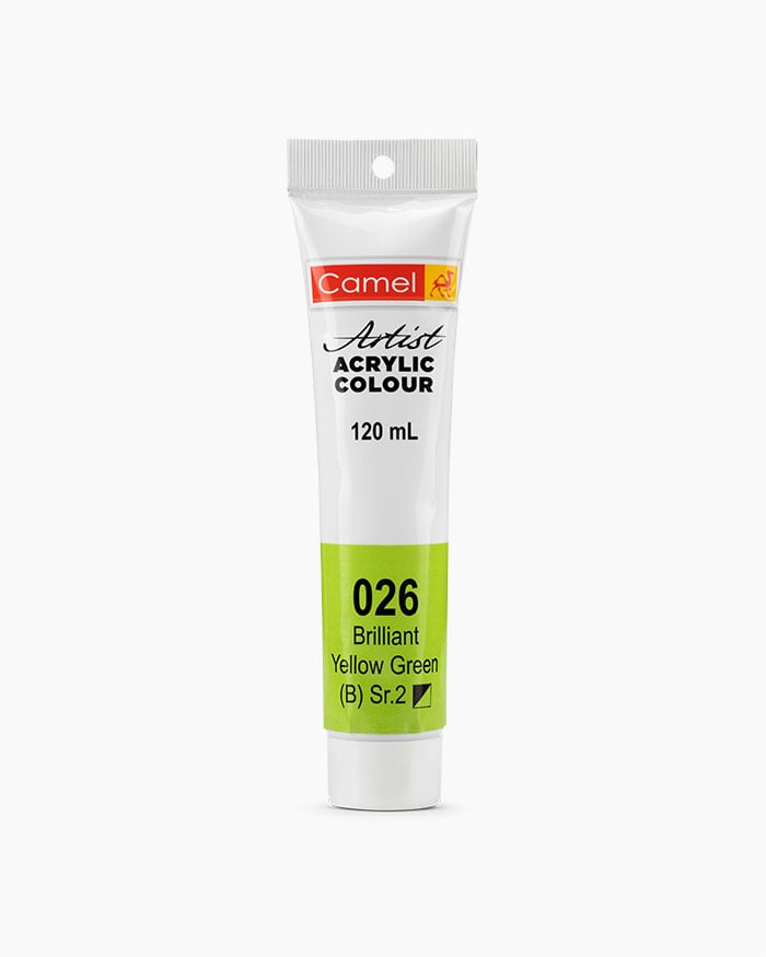 Camel Acrylic 120ml 026 Brilliant Yellow Green | Reliance Fine Art |Acrylic PaintsCamel Acrylic Paint 120 MLCamel Artist Acrylic Paint