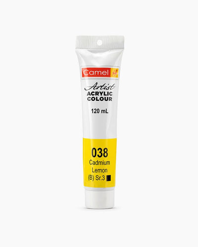 Camel Acrylic 120ml 038 Cadmium lemon hue | Reliance Fine Art |Acrylic PaintsCamel Acrylic Paint 120 MLCamel Artist Acrylic Paint