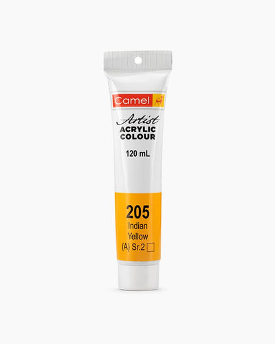 Camel Acrylic 120ml 205 Indian Yellow | Reliance Fine Art |Acrylic PaintsCamel Acrylic Paint 120 MLCamel Artist Acrylic Paint