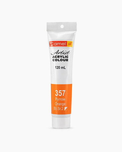 Camel Acrylic 120ml 357 Pyrole orange | Reliance Fine Art |Acrylic PaintsCamel Acrylic Paint 120 MLCamel Artist Acrylic Paint