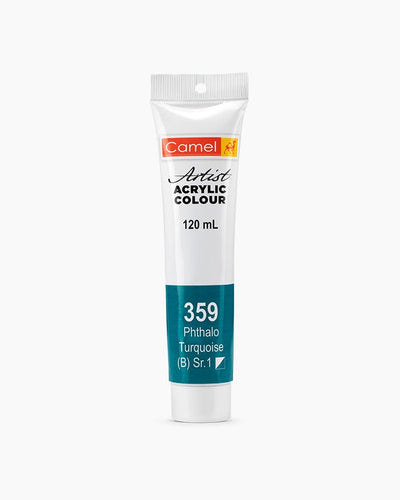 Camel Acrylic 120ml 359 phthalo turquoise | Reliance Fine Art |Acrylic PaintsCamel Acrylic Paint 120 MLCamel Artist Acrylic Paint