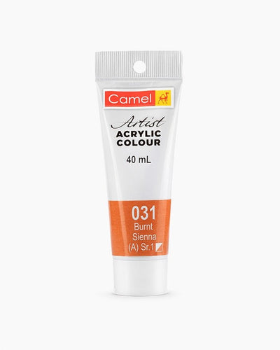 Camel Acrylic 40ml 031 Burnt Sienna | Reliance Fine Art |Acrylic PaintsCamel Acrylic Paint 40 MLCamel Artist Acrylic Paint