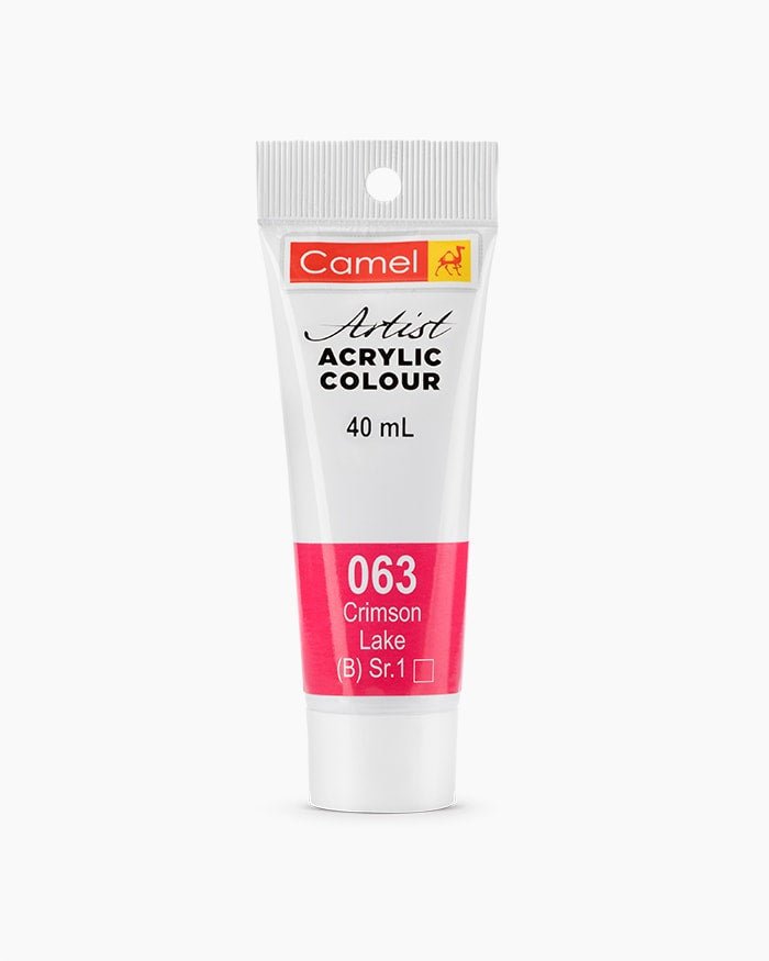 Camel Acrylic 40ml 063 Crimson lake | Reliance Fine Art |Acrylic PaintsCamel Acrylic Paint 40 MLCamel Artist Acrylic Paint