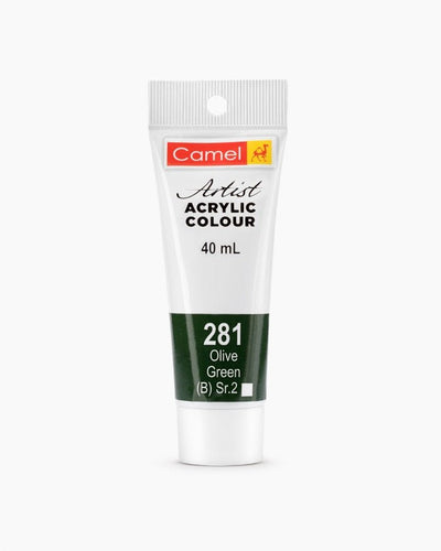 Camel Acrylic 40ml 281 Olive Green | Reliance Fine Art |Acrylic PaintsCamel Acrylic Paint 40 MLCamel Artist Acrylic Paint