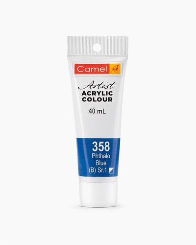 Camel Acrylic 40ml 358 Phthalo Blue | Reliance Fine Art |Acrylic PaintsCamel Acrylic Paint 40 MLCamel Artist Acrylic Paint