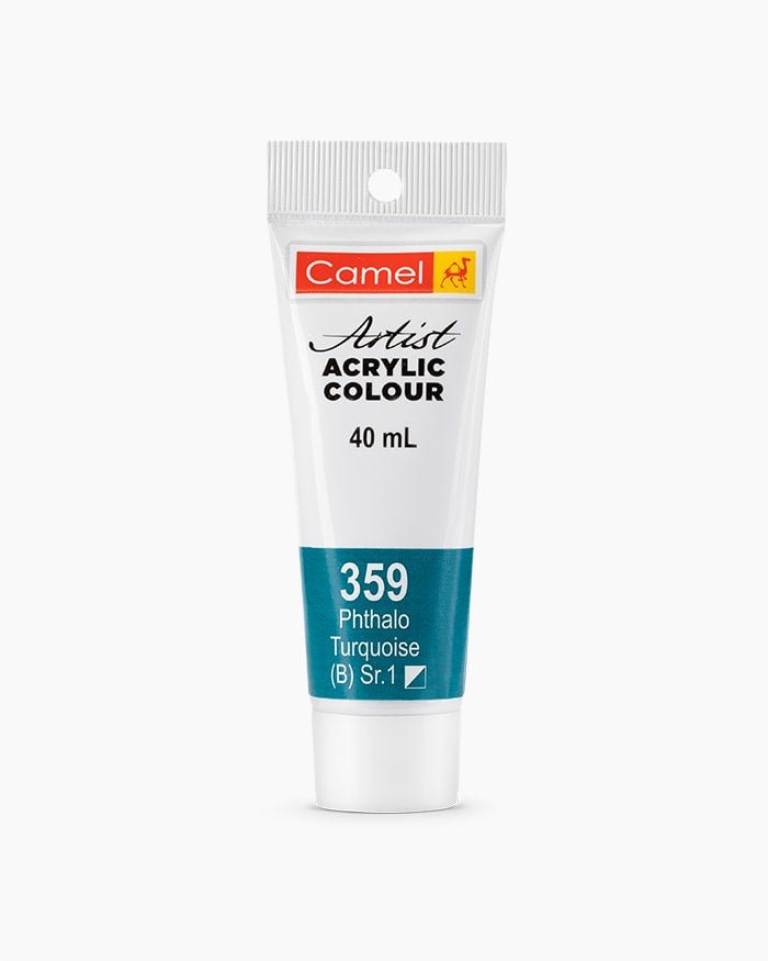 Camel Acrylic 40ml 359 Phatalo Turquoise | Reliance Fine Art |Acrylic PaintsCamel Acrylic Paint 40 MLCamel Artist Acrylic Paint