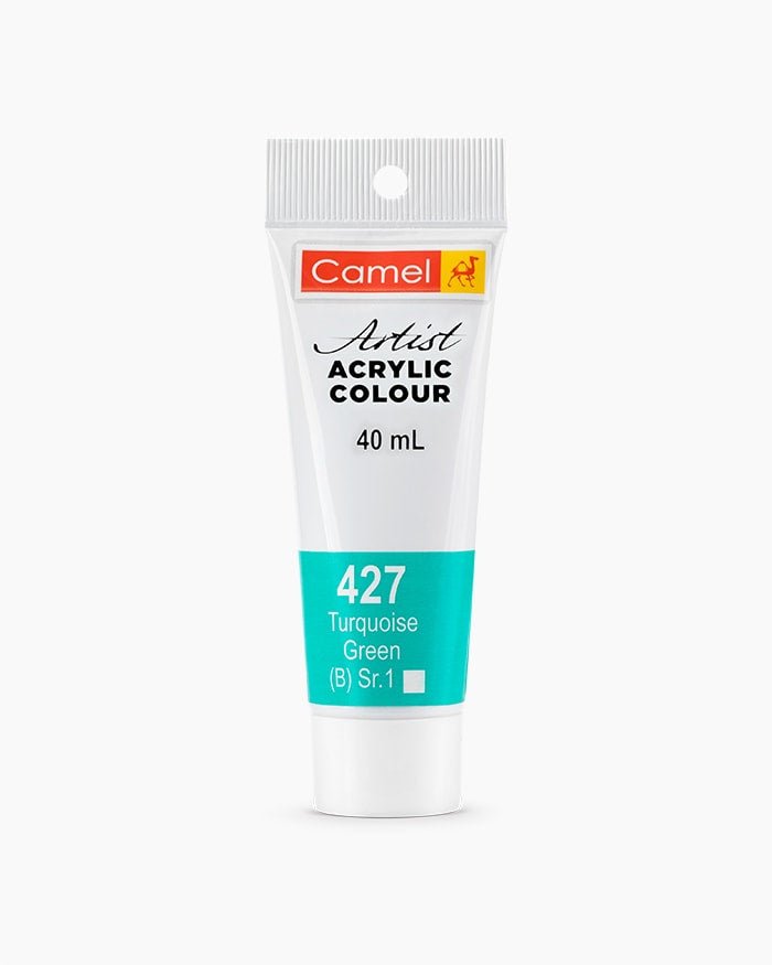 Camel Acrylic 40ml 427 Turquoise Green | Reliance Fine Art |Acrylic PaintsCamel Acrylic Paint 40 MLCamel Artist Acrylic Paint