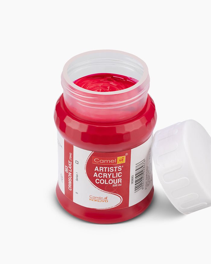 Camel Acrylic 500ml 063 Crimson Lake | Reliance Fine Art |Acrylic PaintsCamel Acrylic Paint 500 ML
