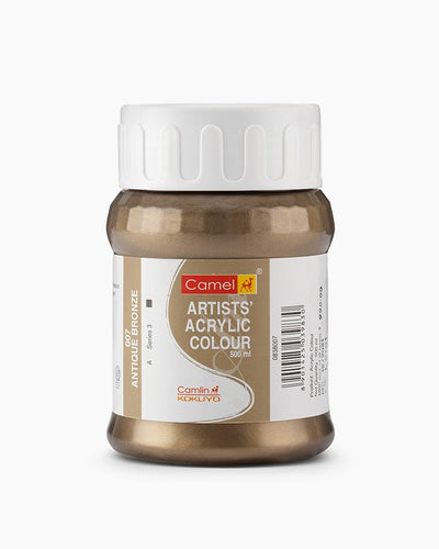Camel Artist Acrylic Color 500ML Antique Bronze 007 | Reliance Fine Art |Camel Artist Acrylic Paint