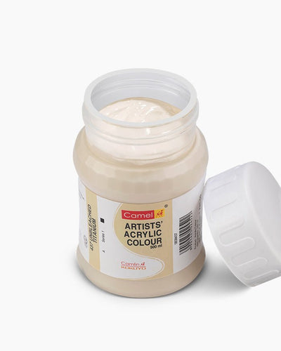 Camel Artist Acrylic Color 500ML Unbleached Titanium 437 | Reliance Fine Art |Acrylic PaintsCamel Acrylic Paint 500 ML