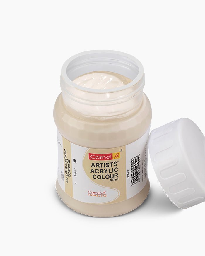 Camel Artist Acrylic Color 500ML Unbleached Titanium 437 | Reliance Fine Art |Acrylic PaintsCamel Acrylic Paint 500 ML