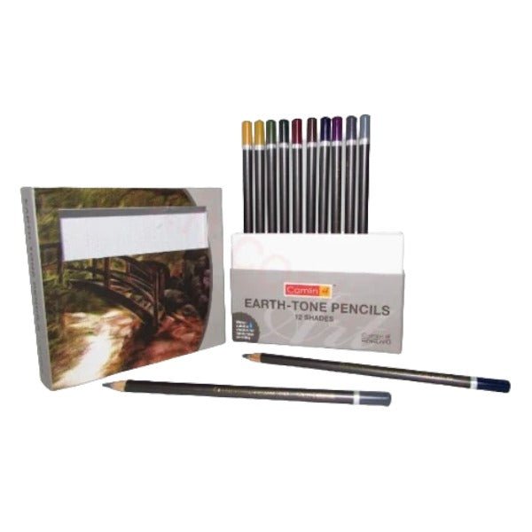 Camel Earth-Tone Pencils 12Shades / 4229082 | Reliance Fine Art |Charcoal & Graphite
