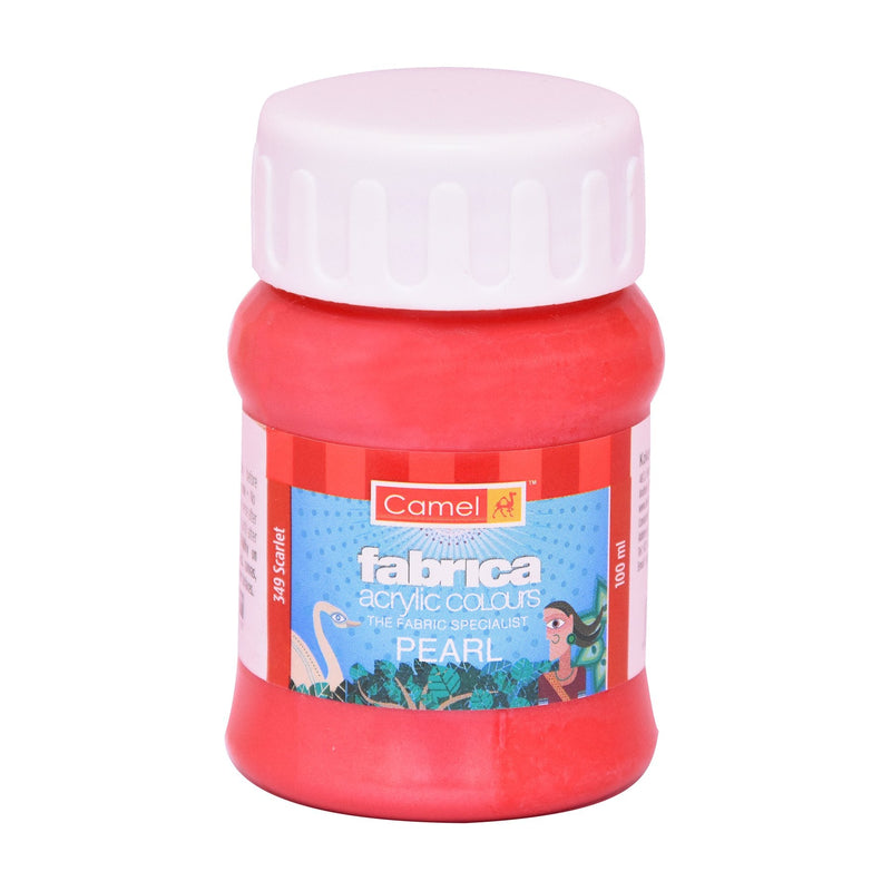 Camel Fabrica Acrylic Color 100ML Pearl Scarlet (349) | Reliance Fine Art |Acrylic PaintsCamel Fabrica Acrylic PaintCamel Fabrica Acrylic Paint 100 ML