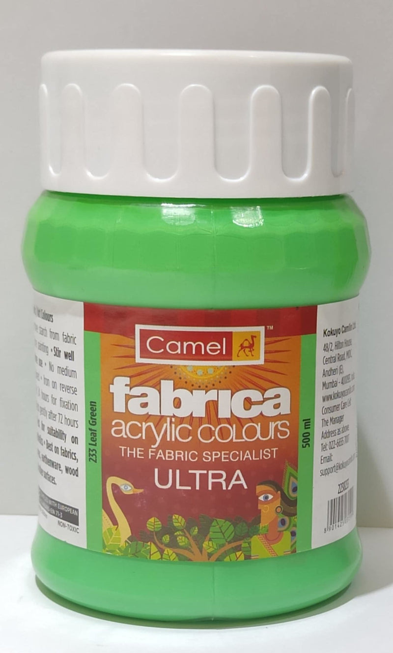 Camel Fabrica Acrylic Color 500ML Leaf Green (233) | Reliance Fine Art |Acrylic PaintsCamel Fabrica Acrylic PaintCamel Fabrica Acrylic Paint 500 ML
