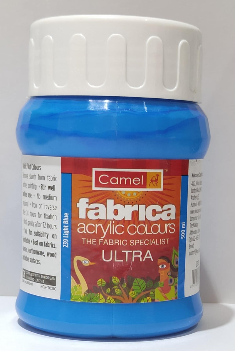 Camel Fabrica Acrylic Color 500ML Light Blue (239) | Reliance Fine Art |Acrylic PaintsCamel Fabrica Acrylic PaintCamel Fabrica Acrylic Paint 500 ML