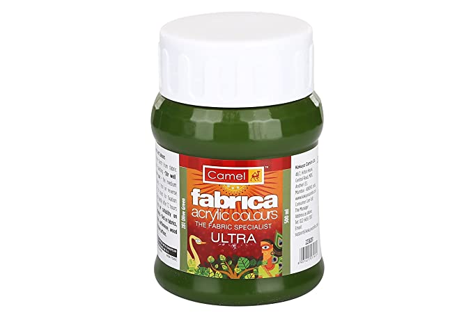 Camel Fabrica Acrylic Color 500ML Olive Green (281) | Reliance Fine Art |Acrylic PaintsCamel Fabrica Acrylic PaintCamel Fabrica Acrylic Paint 500 ML