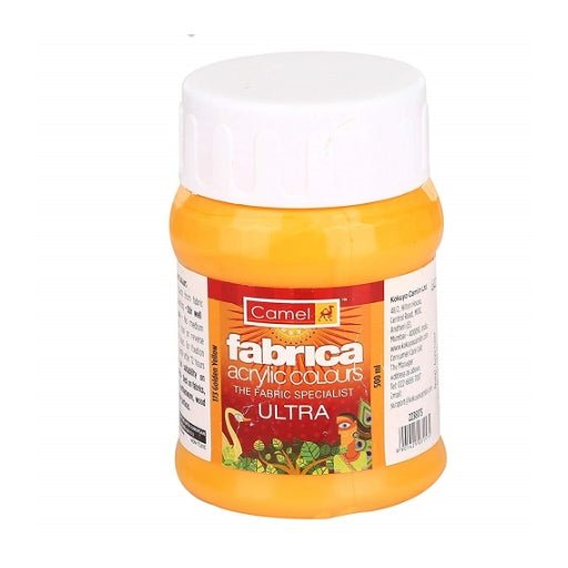 Camel Fabrica Acrylic Color 500ML Pearl Lemon Yellow (324 | Reliance Fine Art |Acrylic Paints