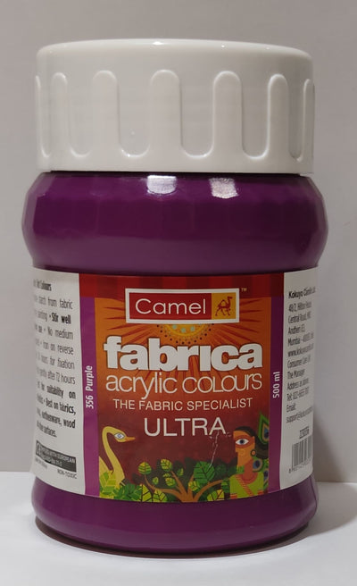 Camel Fabrica Acrylic Color 500ML Purple (356) | Reliance Fine Art |Acrylic PaintsCamel Fabrica Acrylic PaintCamel Fabrica Acrylic Paint 500 ML