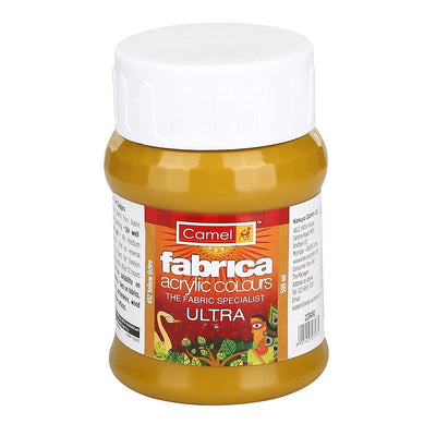 Camel fabrica acrylic color 500ml Ultra Yellow Ochre 492 | Reliance Fine Art |Acrylic Paints