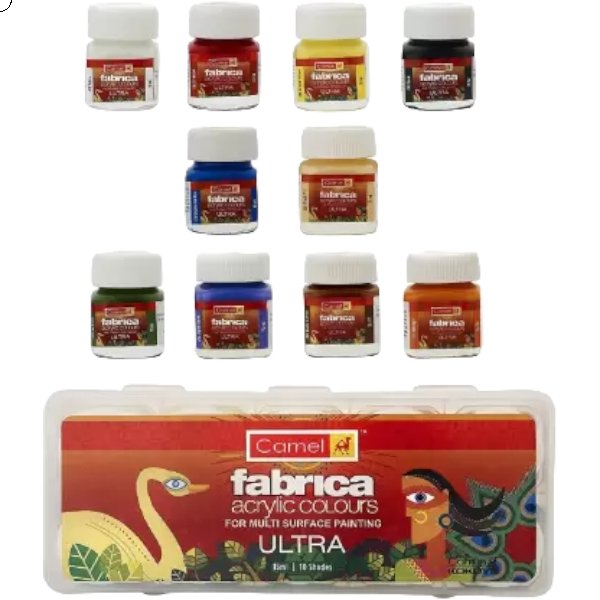 Camel Fabrica Acrylic Colours Ultra 15mlx10nos | Reliance Fine Art |Acrylic Paint SetsPaint Sets