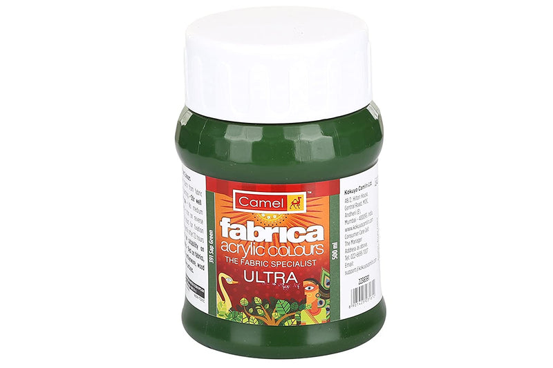 Camel Fabrica Ultra Acrylic Colour 500ML 391 Sap Green | Reliance Fine Art |Acrylic Paints