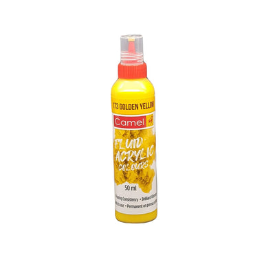 Camel Fluid Acrylic Colours 50 ML Golden Yellow (173) | Reliance Fine Art |Acrylic PaintsCamel Fluid Acrylic Paint 60 ML