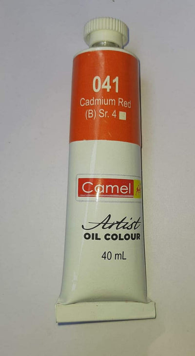 Camel Oil Colour 40ml 044 Cadmium Red Deep | Reliance Fine Art |Oil Paints