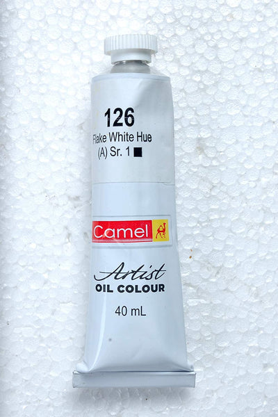 Camel Oil Colour 40ml 126 Flake White Hue | Reliance Fine Art |Camel Oil Colours 40 MLOil Paints