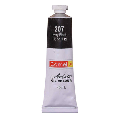 Camel Oil Colour 40ml 207 Ivory Black | Reliance Fine Art |Camel Oil Colours 40 MLOil Paints