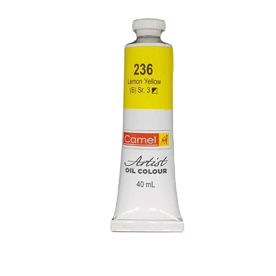 Camel Oil Colour 40ml 236 Lemon Yellow | Reliance Fine Art |Camel Oil Colours 40 MLOil Paints
