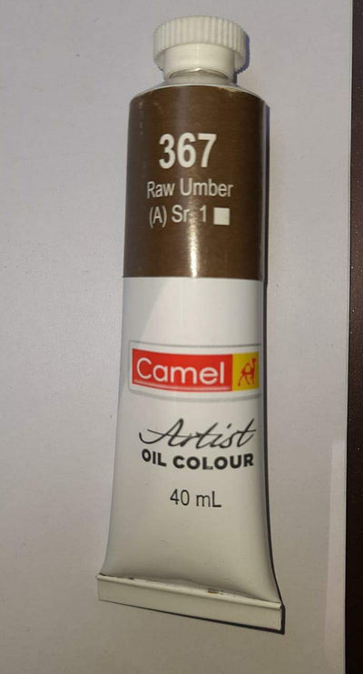 Camel Oil Colour 40ml 367 Raw Umber | Reliance Fine Art |Camel Oil Colours 40 MLOil Paints