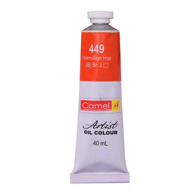 Camel Oil Colour 40ml 449 Vermillion Hue | Reliance Fine Art |Camel Oil Colours 40 MLOil Paints
