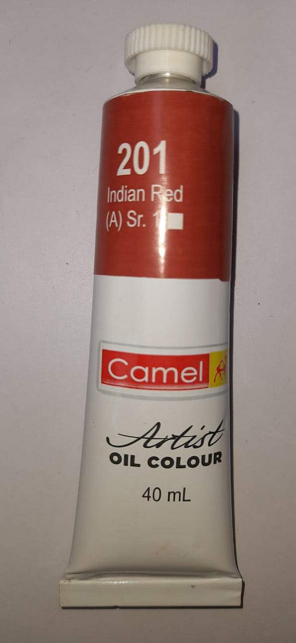 Camel Oil Colour 40ml indian red 201 | Reliance Fine Art |Camel Oil Colours 40 MLOil Paints