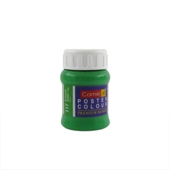 Camel Poster Colour 100ml 117 Emerald Green | Reliance Fine Art |Poster Colours