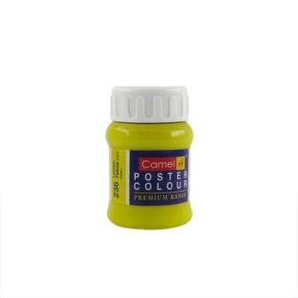 Camel Poster Colour 100ml 236 Lemon Yellow | Reliance Fine Art |Poster Colours