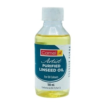 Camel Purified Linseed Oil 100ml (0523657) | Reliance Fine Art |Oil Mediums & VarnishOil Painting Mediums & Varnishes