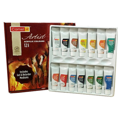 Camel Set Artist Acrylic Colour 40ML [0815725] | Reliance Fine Art |Acrylic Paint SetsCamel Artist Acrylic PaintPaint Sets