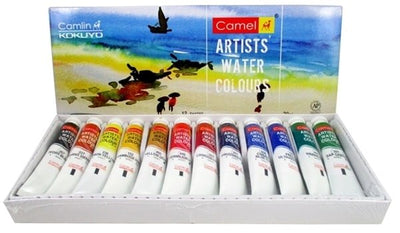 Camel Set Artist Water Colour 12 Shades 20ml (70-L-12) | Reliance Fine Art |Paint SetsWatercolor Paint Sets
