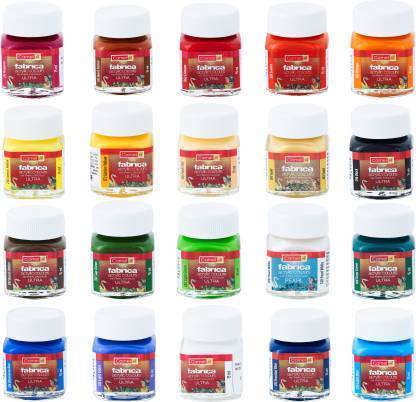 Camlin Fabrica 20 shades x 15 ml (T-20) | Reliance Fine Art |Other Paint SetsPaint Sets