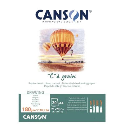 Canson "C"a` Grain Pad 180gsm A4 | Reliance Fine Art |Art PadsSketch Pads & Papers