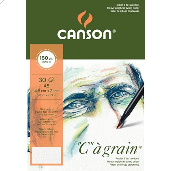 Canson "C"a` Grain Pad 180gsm A5 | Reliance Fine Art |Art PadsSketch Pads & Papers