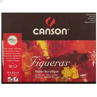 Canson Figueras Pad Canvas grain 290gsm (A5+ Size: 19x25cm) | Reliance Fine Art |Art PadsPaper Pads for PaintingSketch Pads & Papers