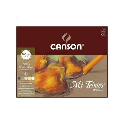 Canson Mi-Teintes Pastel Pad Earth Tones 5 Shades - 30sheets (32cmx42cm) A3+ | Reliance Fine Art |Art PadsPastelsSketch Pads & Papers