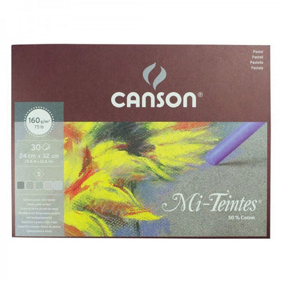 Canson Mi-Teintes Pastel Pad Grey Tones 5 Shades - 30 sheets (24cmx32cm) A4 | Reliance Fine Art |Art PadsPastelsSketch Pads & Papers