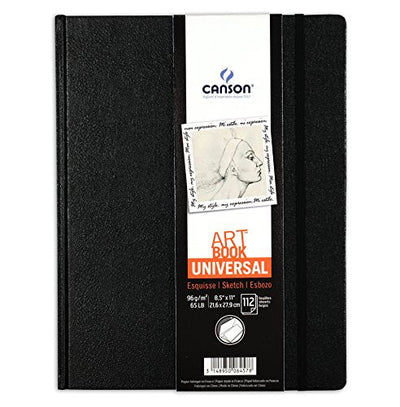 Canson Universal Art Book Hardbound With headband GSM-96; (A4 Size:21.6x27.9cm) | Reliance Fine Art |Art JournalsArt PadsSketch Pads & Papers