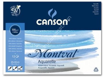 Canson Watercolor Montval Pads (A4+ Size:24x32cms) Cold pressed; 300 GSM | Reliance Fine Art |Canson Watercolor PaperSketch Pads & PapersWatercolor Blocks and Pads